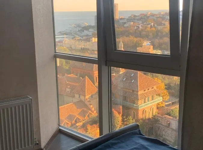 студия с видом на море Plaza Appartement *